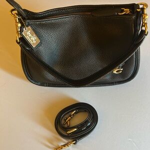 Coach Cary Pebbled Leather Shoulder Bag